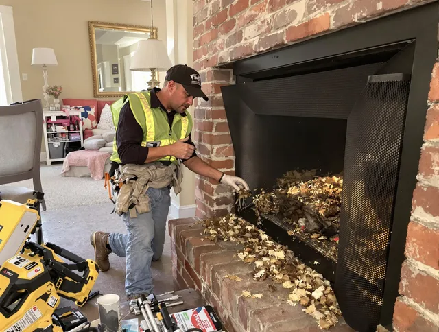 Safe screening installation by Weston Chimney Sweep in Weston, CT