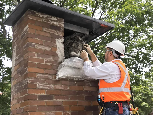 Humane removal of debris and animals by Weston Chimney Sweep in Weston, CT