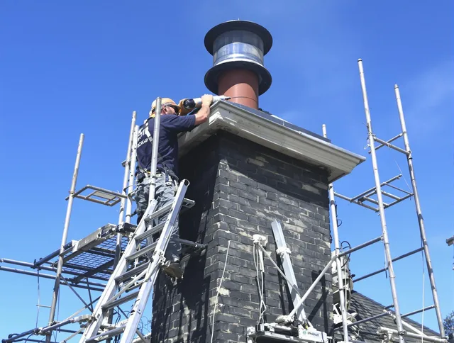 Sturdy chimney crown finished by Weston Chimney Sweep in Weston, CT