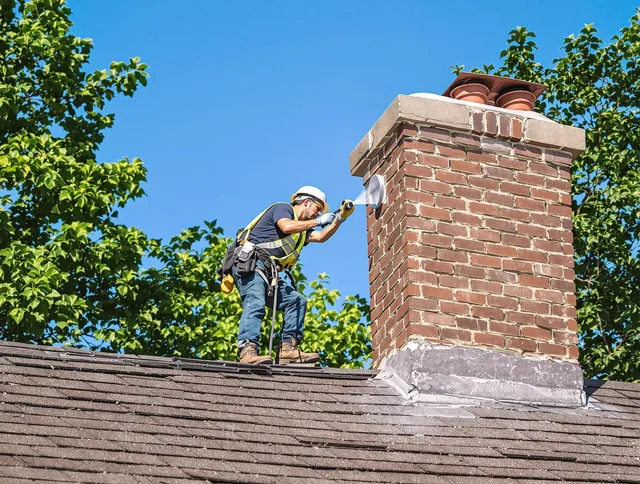 Weston Chimney Sweep performing an inspection with advanced tools in Weston, CT