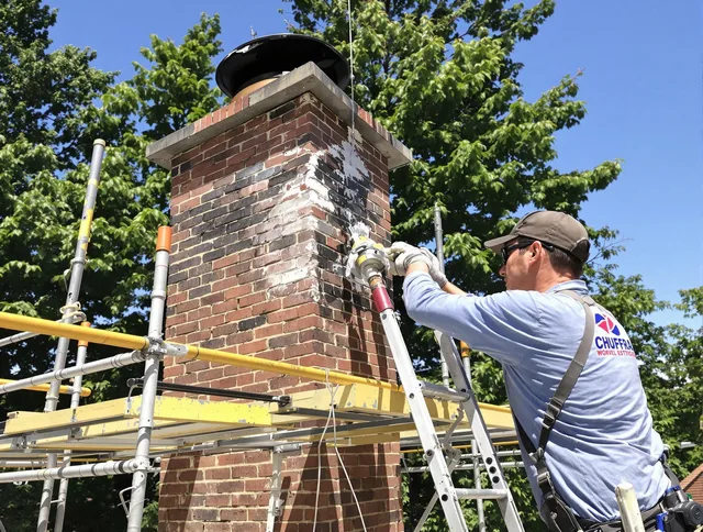 Structural chimney repair by Weston Chimney Sweep in Weston, CT