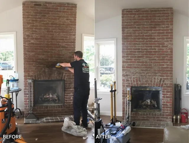 Finished chimney sweeping service by Weston Chimney Sweep in Weston, CT